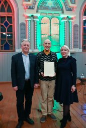 Joniškio rajono garbės ambasadoriaus ženklas įteiktas Mindaugui Ancevičiui 